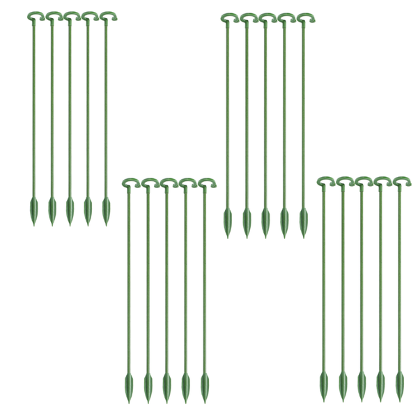 Green Fiberglass Reusable Plant Support Stake Lawn Stakes