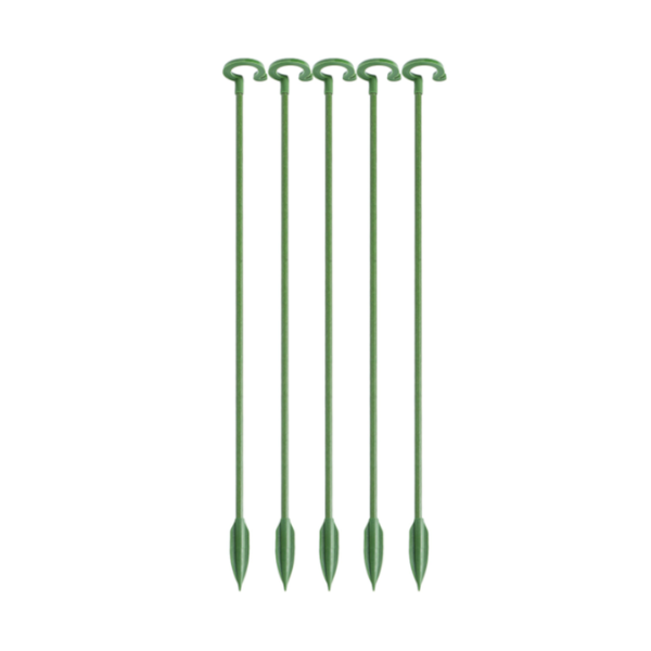 Green Fiberglass Reusable Plant Support Stake Lawn Stakes