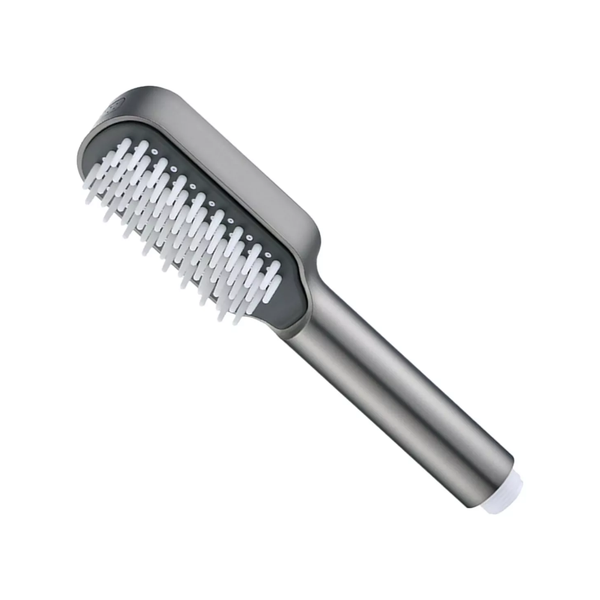 Elosung Grey Handheld Shower Head With Silicone Brush And Massage Function High Pressure Water Spray Shower Heads & Combos
