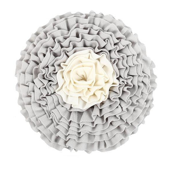 Grey Round Dog Snuffle Mat Pet Stress Reliever Boredom Buster Sniffing