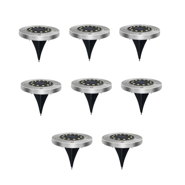 Grow Tents Lights 8Pack Solar Floor Led Warm Outdoor Waterproof Garden Landscape Suitable For Roads Courtyards Decks Terraces Walkways Landscape & Wal