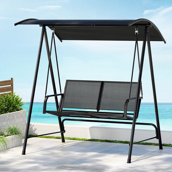 Gardeon Outdoor Swing Chair Garden Bench Furniture Canopy 2 Seater