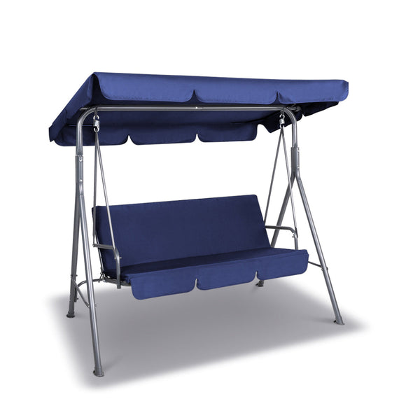 Gardeon Canopy Swing Chair Navy Swing Seats