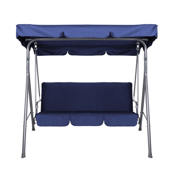 Gardeon Canopy Swing Chair Navy Swing Seats