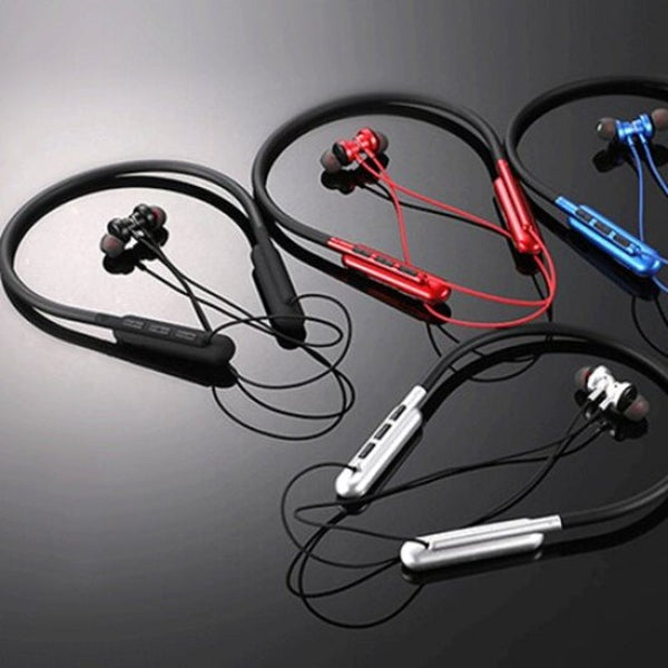 Gsd 101 Bluetooth 5.0 Magnetic Neckband Earphones Ipx6 Water Resistant Wireless 9D Stereo Sound Sport Earbuds With Noise Cancelling Mic Headsets