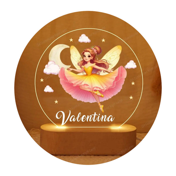 Personalized Ballerina Girl Night Light Kids Name Lamp For Baby Home Decor Christmas Present Night Lights