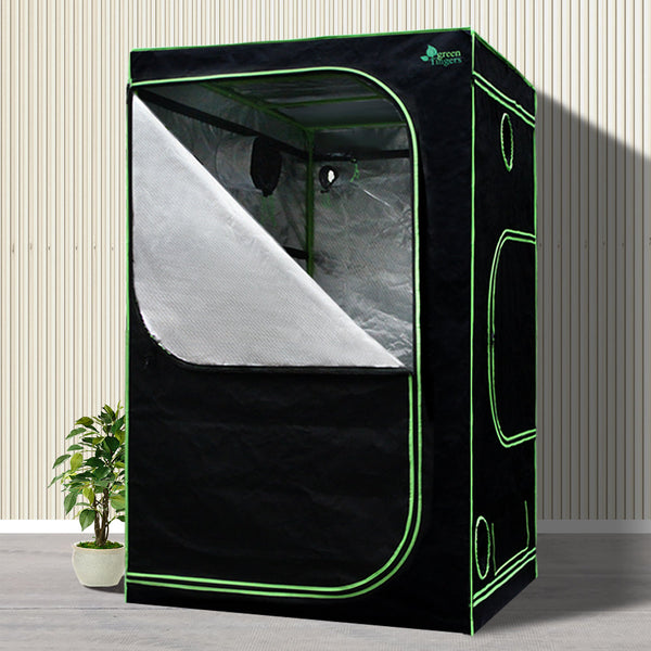 Greenfingers Grow Tent 1000W Led Light 120X120x200cm Mylar 6" Ventilation Grow Tents Dry Racks & Shelves