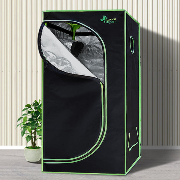 Greenfingers Grow Tent 1000W Led Light 80X80x160cm Mylar 4" Ventilation Grow Tents Dry Racks & Shelves