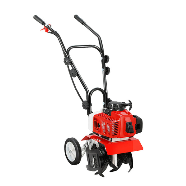 Giantz 88Cc Tiller Garden Cultivator Rototiller 4 Blades Soil Plower Rotary Hoe Hoes & Cultivators