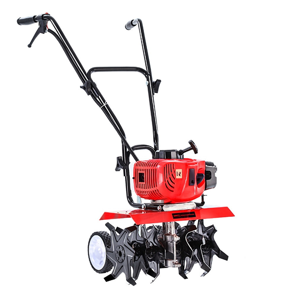 Giantz 88Cc Garden Cultivator Tiller Petrol Rotary Hoe 36 Tines Rototiller Hoes & Cultivators