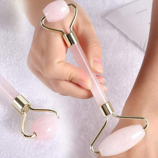 Skin Care Tools 8 In 1 Rose Quartz Or Jade Scraping Massage Set Green Pink Massagers