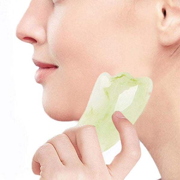 Skin Care Tools 8 In 1 Rose Quartz Or Jade Scraping Massage Set Green Pink Massagers