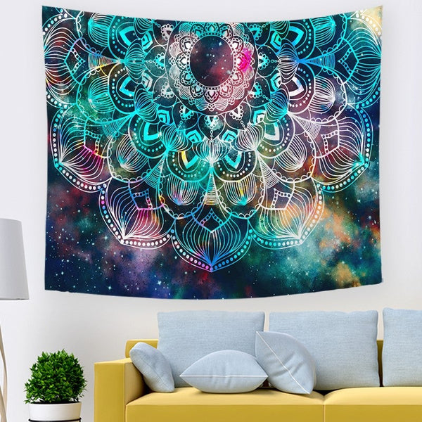 200X150cm Sitting Lotus On Wall Tapestry Wgt 211332 Tapestries