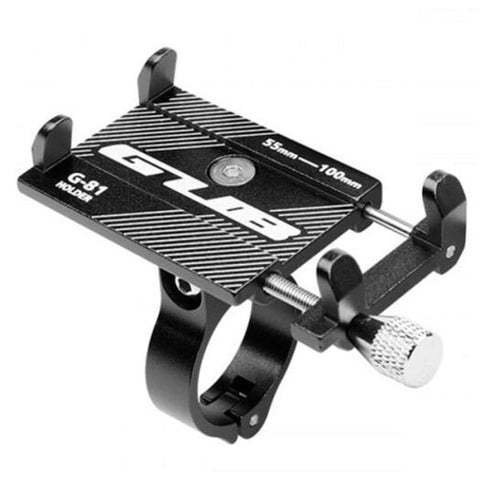 81 Aluminium Alloy Phone Bracket Bicycle Motorcycle Smartphone Holder For Delivery Man Black