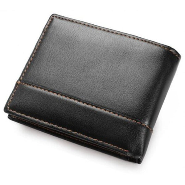 Fashion Ultra Thin Short Wallet Black Wallets