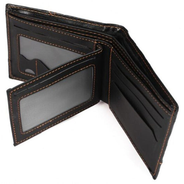 Fashion Ultra Thin Short Wallet Black Wallets