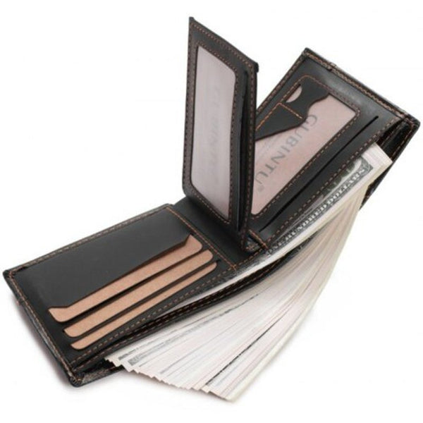 Fashion Ultra Thin Short Wallet Black Wallets