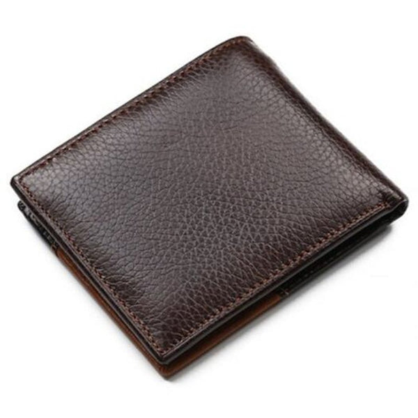 Genuine Leather Creative Personality Wallet Brown Wallets