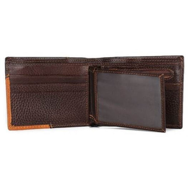 Genuine Leather Creative Personality Wallet Brown Wallets