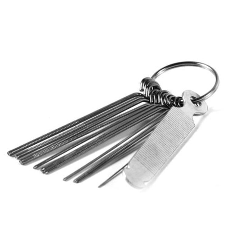 Guitar Bridge Saddle Nut Files 13 Needles Tool Set Silver Guitar Parts