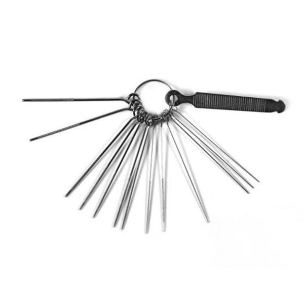 Guitar Bridge Saddle Nut Files 13 Needles Tool Set Silver Guitar Parts