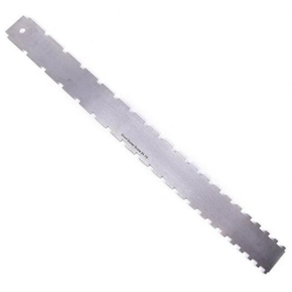 Guitar Neck Notched Straight Edge Luthiers Tool Silver