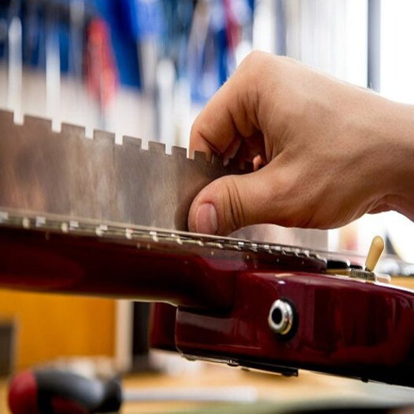 Guitar Neck Notched Straight Edge Luthiers Tool Silver Guitar Parts