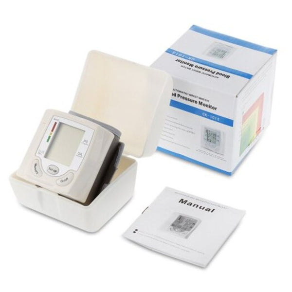 Ck 101S Health Care Wrist Portable Digital Automatic Blood Pressure Monitor White