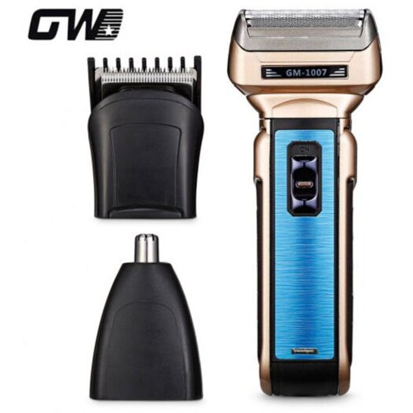 Gw 1007 3 In Rechargeable Men Shaver Nose Trimmer Hair Clipper Champagne Gold Men's Shavers