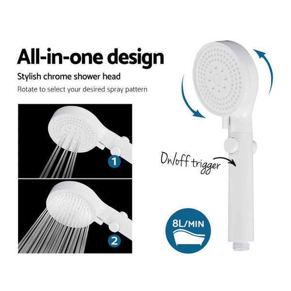 Devanti Gas Water Heater 8Lpm Outdoor Camping Shower Grey Water Heaters