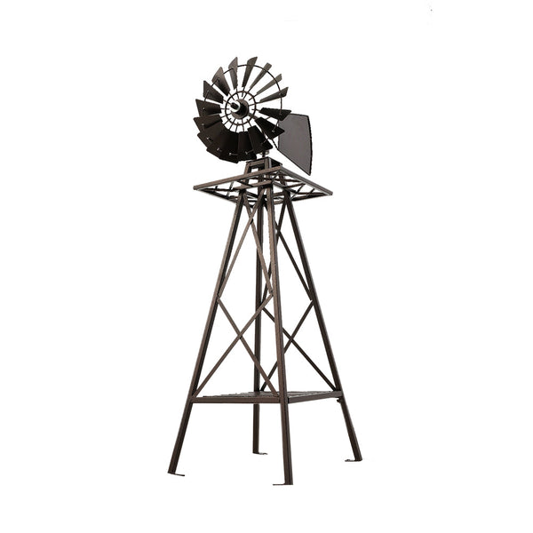 Gardeon Garden Windmill 120Cm Metal Ornaments Outdoor Decor Ornamental Mill Windmills & Wind Spinners