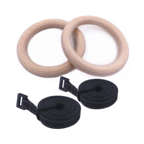Double Birch Gymnastics Training Rings Crossfit Sport Exercise 28 / 32Mm Fitness