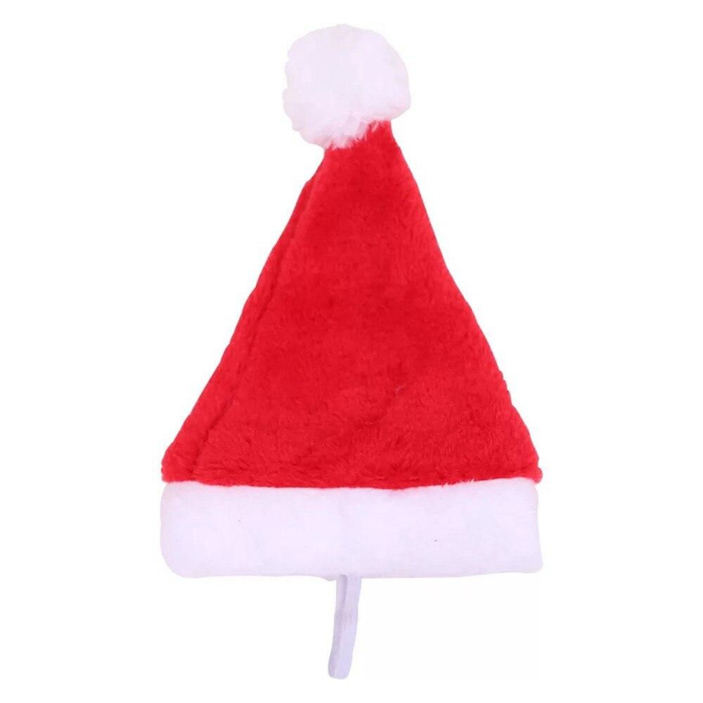Pet Christmas Santa Hat Costume Xmas Winter Headwear Dogs Dog Costumes