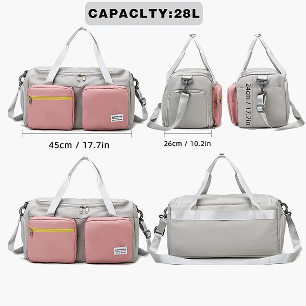 Sports Fitness Gym Bag Shoes Compartment Duffle Bags Gym Bags