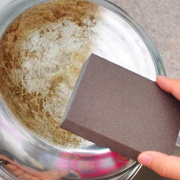 Kitchen Fittings Tools Emery Sponge Brush Magic Eraser Cleaner Rust Cleaning Deep Coffee