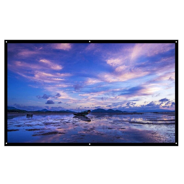 H100 169 Inch Portable Foldable Diagonal Projector Screen Hd Projector Screens