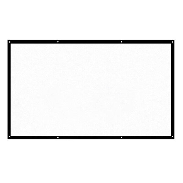 H120 169 Inch Portable Foldable Projector Screen White