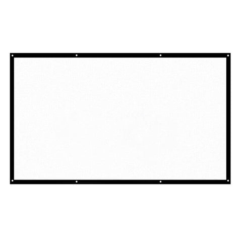 H120 169 Inch Portable Foldable Projector Screen White