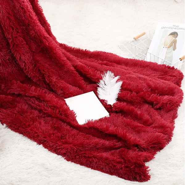 80X120cm Soft Warm Fluffy Shaggy Children's Throw Blanket Snuggle Rug