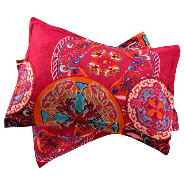 Boho Printed Duvet Cover Set 3 / Pcs Quilt Pillowcases Eo Quilt Covers
