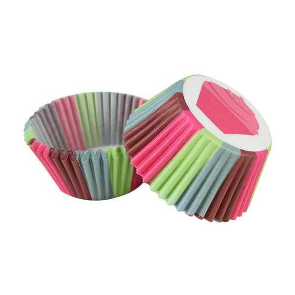 100Pcs Rainbow Muffin Cupcake Paper Cups Liner Baking Decorating Tools Party Baking Cups & Cases