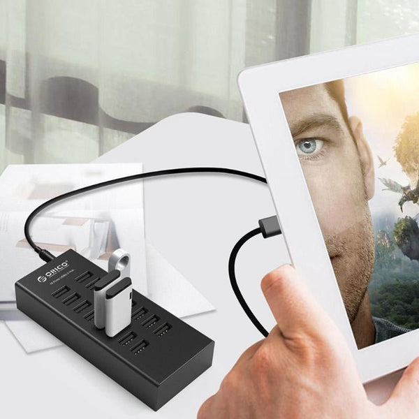 16 Ports Usb 2.0 Hub Multi Splitter Adapter Dock With 12V2a Power Usb Cables Hubs & Adapters