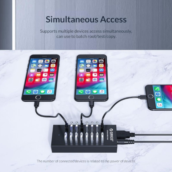 H1613 16 Port Usb2.0 Hub With 12V2a Power Adapter For Laptop Pc Tablet Black Usb Cables Hubs & Adapters