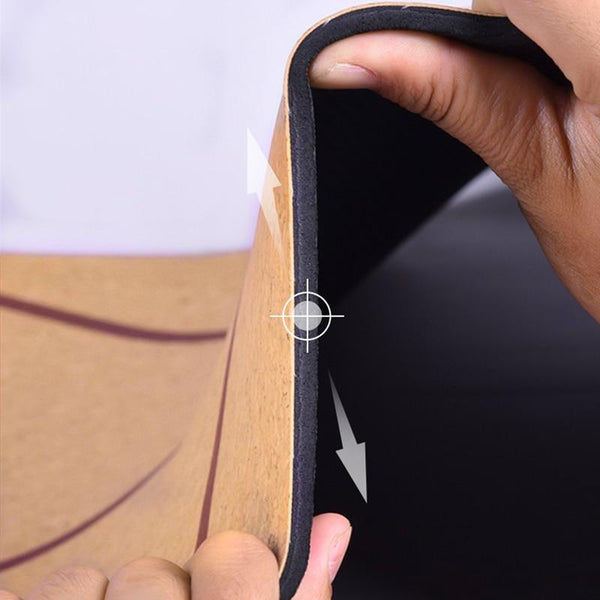 7 Chakras Natural Cork Tpe Yoga Mat 5Mm Thick Exercise Mats & Non Slip Towels