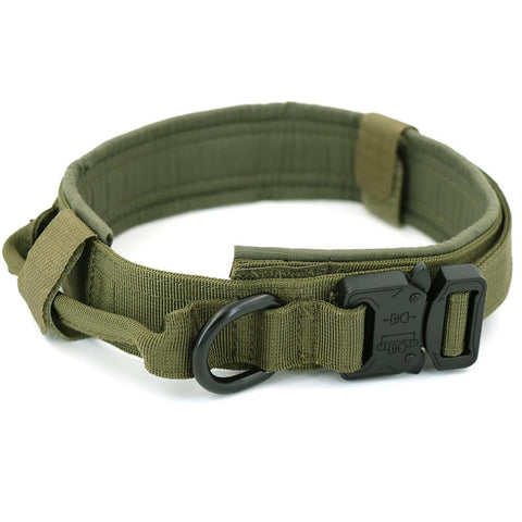 Military Tactical With Handle Dog Collars