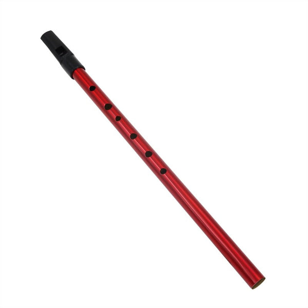 6 Hole Flute D Key Tin Penny Whistle Metal Instrument Woodwind Musical Beginners Accessories Whistles