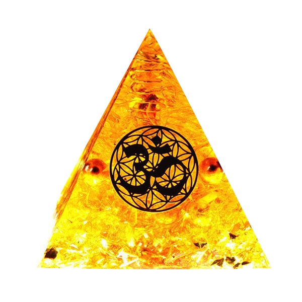 Healing Natural Crystal Energy Generator Meditation Pyramid Crystal Glass