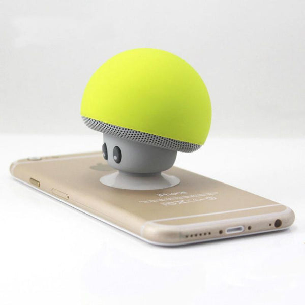 Wireless Cartoon Mini Mushroom Bluetooth Desktop Speaker Phone Bracket Audio Docks & Mini Speakers