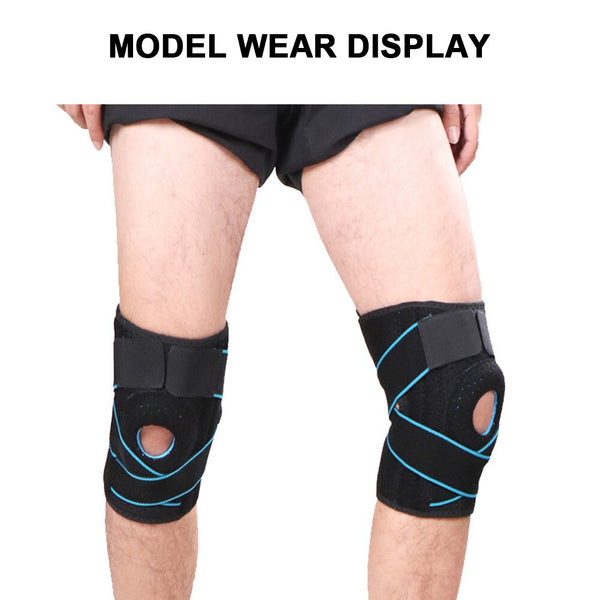 Knee Brace With Side Stabilizers Patella Gel Pads For Support
