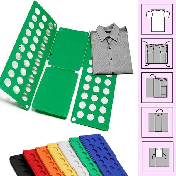 Quick Household Cloth Folding Board Child/Adult Clothes Folder Closet Organizer Clothing Folders Laundry Storage